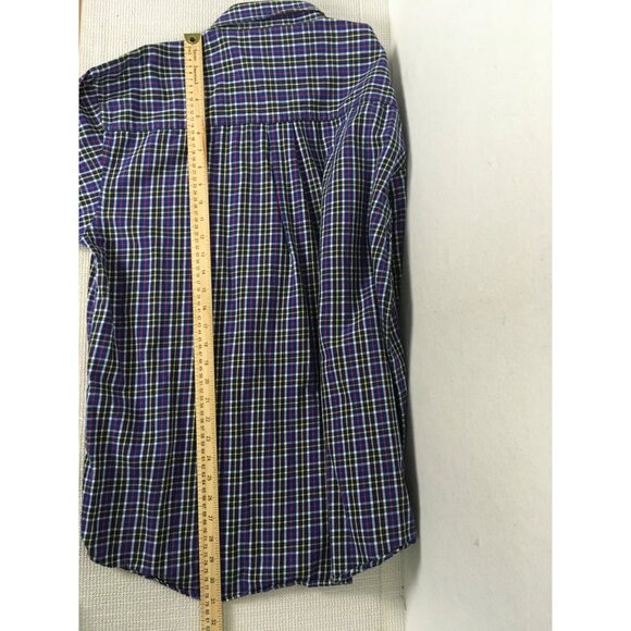 George Strait Cowboy Collection Wrangler Men Shirt L Plaid Long Sleeve Button Up - Picture 12 of 14